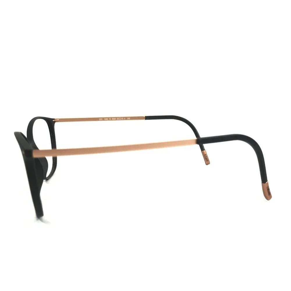 Silhouette Eyeglasses Frames SPX 1590 75 9030 Urban Lite Rose Gold Blk 52-15-140